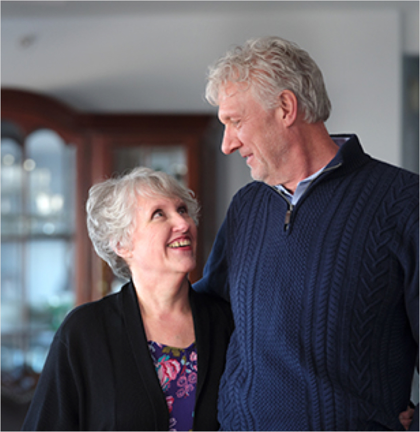 Doug C. with his wife.