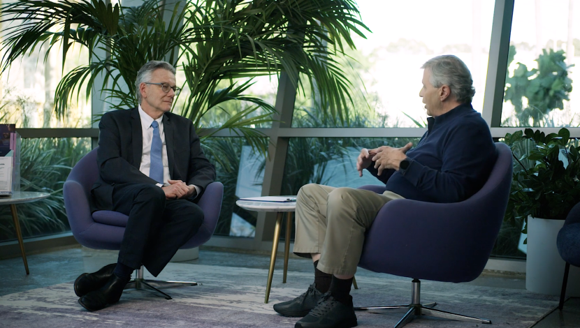 Steve sits down to talk with his doctor.