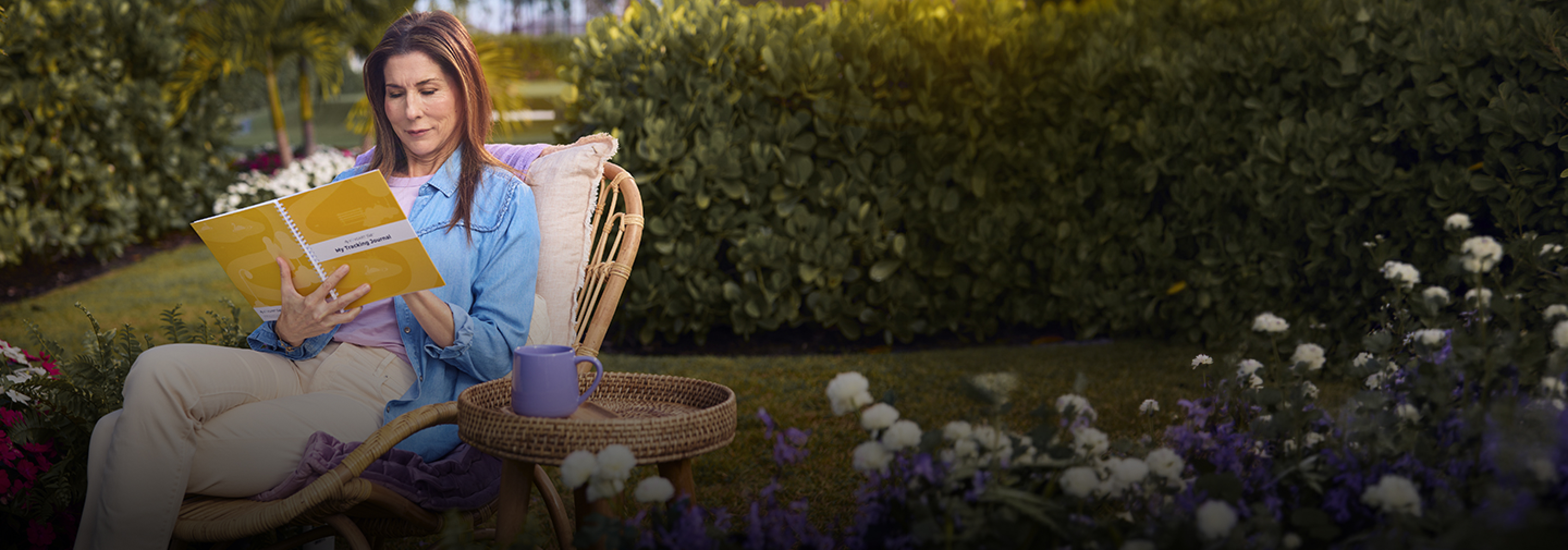 Tennis legend Monica Seles tracks her symptoms in a journal.